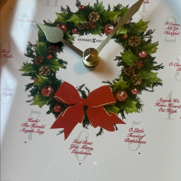 Howard Miller Carols of Christmas Musical Clock 🕰️ NWOT - Picture 8 of 16